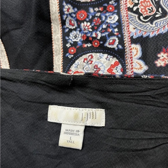 J. Jill Paisley Aline Dress Multicilor Sleeveles Cut Away Back Lined Size L / T - Picture 5 of 8